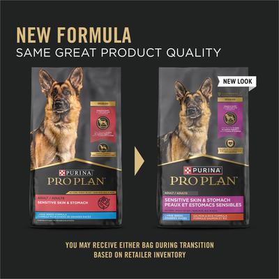 Show full view: Purina Pro Plan Sensitive Skin & Stomach Salmon Adult Large Breed Formula Dry Dog Food, 35-lb bag slide 3 of 13