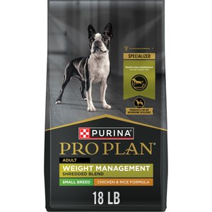 PURINA PRO PLAN Weight Management Chicken Adult Small Breed Formula Dry Dog Food 18 lb bag Chewy