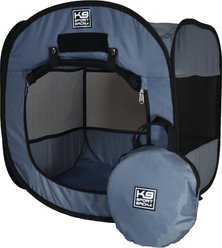 K9 Sport Sack Kennel Pop-Up Dog & Cat Tent, Grey, Small