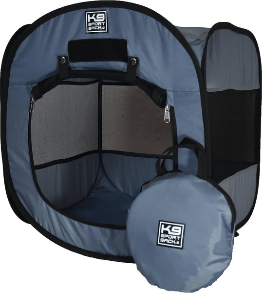 K9 Sport Sack Kennel Pop-Up Dog & Cat Tent, Grey, Small slide 1 of 7