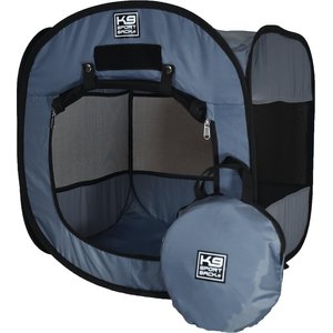 K9 Sport Sack Kennel Pop-Up Dog & Cat Tent, Grey, Small