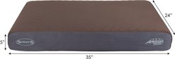 Scruffs Armourdillo Memory Foam Bolster Dog Bed, Brown, Medium