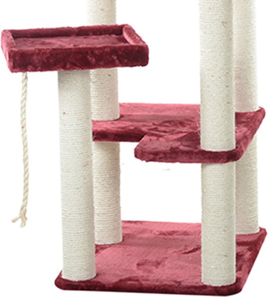 Armarkat 69-in Faux Fur Covered House & Cat Tree