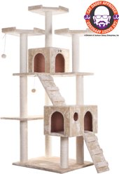 Armarkat 74-in Multi-Level Cat Tree, Beige