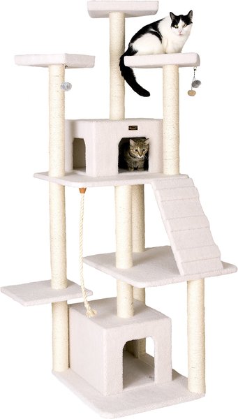 Armarkat Classic Real Wood Cat Tree, Ivory, 82-in slide 1 of 9