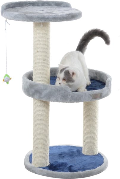 Armarkat Multi-Leveled Real Wood Cat Tree, Gray, 30-in slide 1 of 7