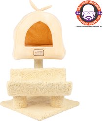 Armarkat 31-in Cat Scratching Post & Condo Cat Tree, Goldenrod, 31-in