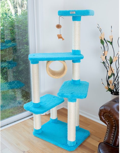 Armarkat 61-in Cat Tree, Sky Blue