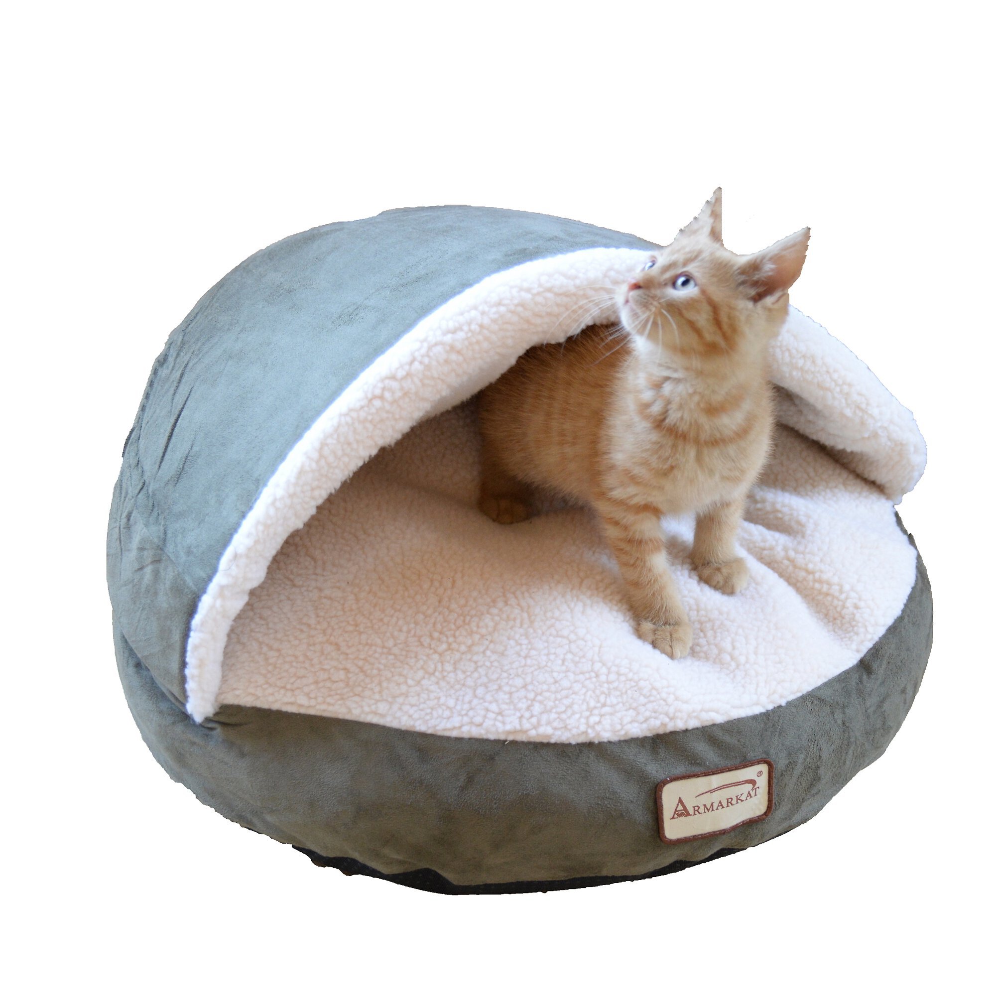 ARMARKAT Anti Slip Bottom Cuddle Cave Cat Bed Customer Questions ...