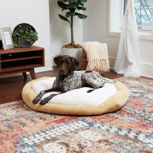 Happy Hounds Marley Donut Dog Bed, Cream, Large