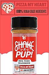 Shake it Pup! Pizza My Heart Dog Food Topper, 4.5-oz bottle slide 1 of 6