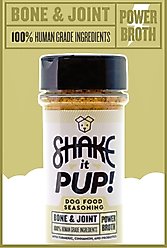 Shake it Pup! Bone & Joint Power Broth Dog Food Topper, 3-oz bottle