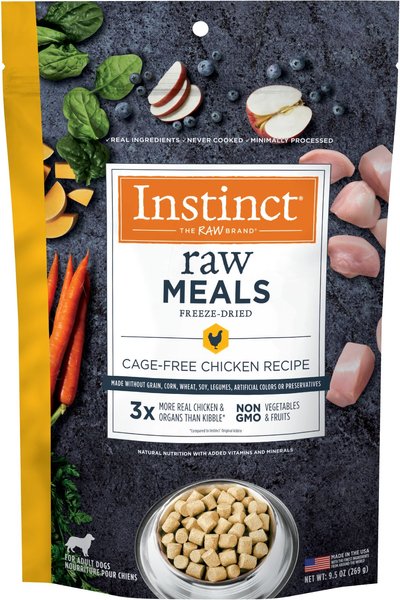 INSTINCT Raw Meals Cage-Free Chicken Recipe Grain-Free Adult Freeze ...