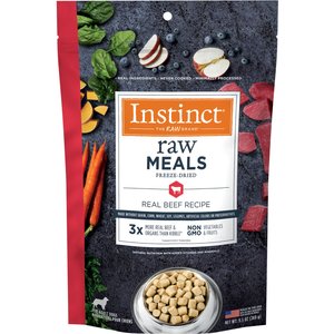 Instinct Freeze-Dried Raw Meals Real Beef Recipe Grain-Free Dog Food, 9.5-oz bag