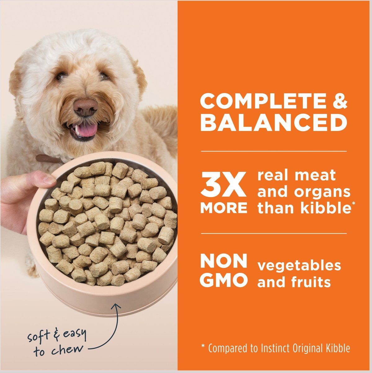 INSTINCT FreezeDried Raw Meals Real Beef Recipe GrainFree Dog Food