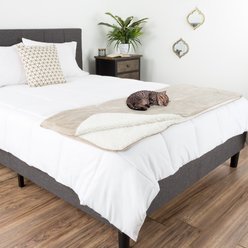 Petmaker Dog & Cat Lap Throw Blanket, Tan, Large slide 2 of 4