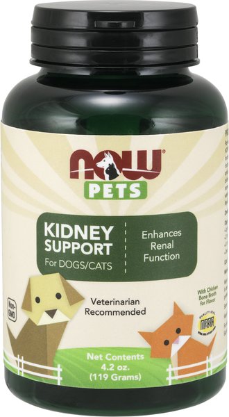 NOW Pets Kidney Support Dog & Cat Supplement, 4.2-oz bottle slide 1 of 2