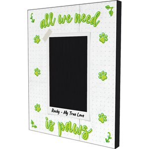 Frisco Personalized Center "All We Need is Paws" Picture Frame, 8 x 10 in