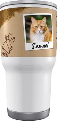 Show full view: Frisco Double Walled "Pawsitive Vibes" Personalized Tumbler, 30-oz cup slide 4 of 7