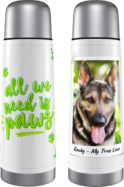 Frisco "All We Need is Paws" Personalized Thermos, 25-oz slide 1 of 5