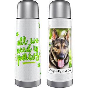 Frisco "All We Need is Paws" Personalized Thermos, 25-oz