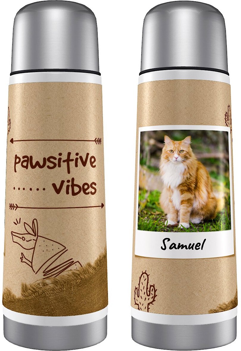 FRISCO All We Need is Paws Personalized Thermos, 25-oz 