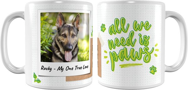 Frisco "All We Need is Paws" Personalized Coffee Mug slide 1 of 5