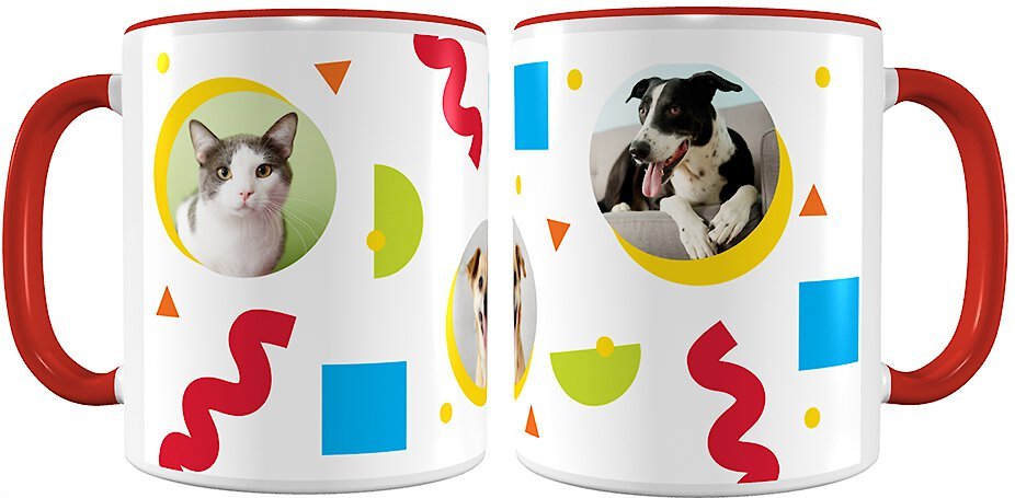 Frisco Colorful Shapes Personalized Coffee Mug