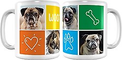 Frisco "Woof" White Personalized Coffee Mug, 11-oz
