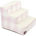 Majestic Pet Anderson Check Cat & Dog Stairs, Pink, 3 Step