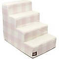 Majestic Pet Anderson Check Cat & Dog Stairs, Pink, 4 Step
