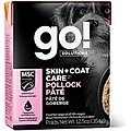 Go! Solutions SKIN + COAT CARE Pollock Pate Dog Food, 12.5-oz, case of 12