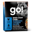 Go! Solutions Skin + Coat Care Shredded Chicken Dog Food, 12.5-oz, case of 12