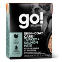 Go! Solutions Skin + Coat Care Turkey & Salmon Pate Dog Food, 12.5-oz, case of 12
