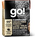 Go! Solutions CARNIVORE Grain-Free Minced Lamb + Wild Boar Cat Food, 6.4-oz, case of 24