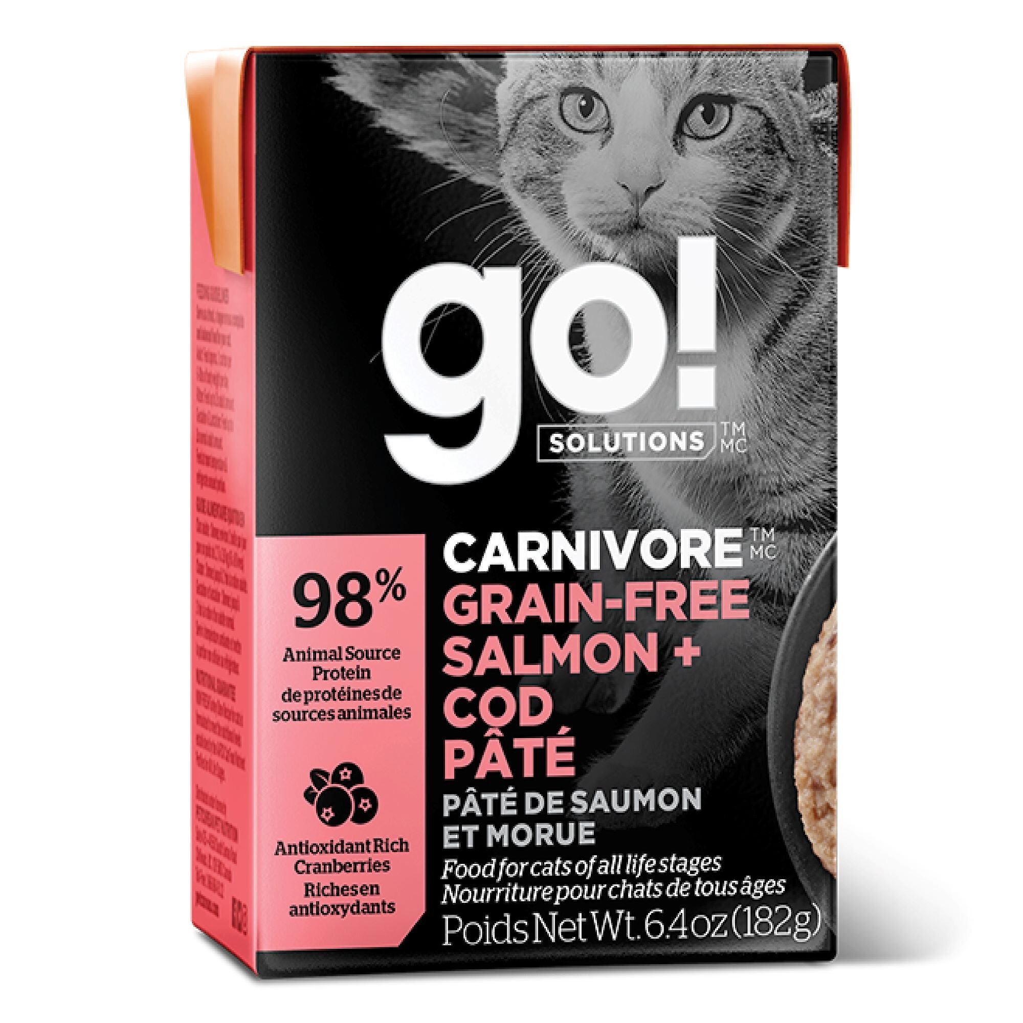 GO SOLUTIONS Carnivore Grain Free Salmon Cod Pate Cat Food