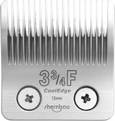Shernbao 3 3/4F CoolEdge Blade Dog Hair Grooming Clippers, Silver