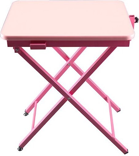 Shernbao FT-820H Folding Dog Grooming Table, Pink slide 1 of 3