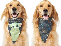 STAR WARS THE MANDALORIAN GROGU "Cutest Bounty" Reversible Dog & Cat Bandana X-Small/Small
