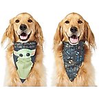 STAR WARS THE MANDALORIAN GROGU "Cutest Bounty" Reversible Dog & Cat Bandana, X-Small/Small