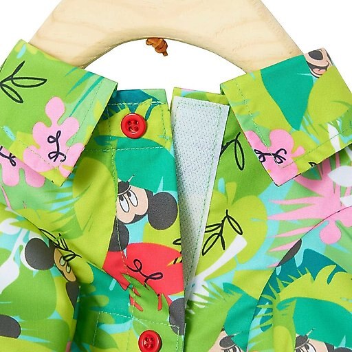 Disney Mickey Mouse Hawaiian Dog & Cat Camp Shirt, Small