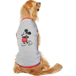 Disney Mickey Mouse Classic Dog & Cat T-shirt, Gray, Large