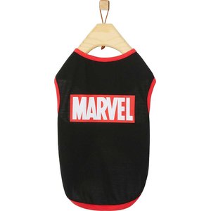 Marvel Logo Dog & Cat T-Shirt, Black, X-Large