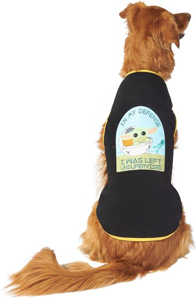 STAR WARS THE MANDALORIAN GROGU "Left Unsupervised" Dog & Cat T-Shirt, Medium slide 1 of 6