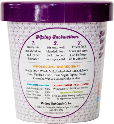 Show full view: The Lazy Dog Cookie Co. Make-at-Home Ice Cream Mix Birthday Cake Dog Treats, 4.5-oz bag slide 4 of 10