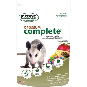 Exotic Nutrition Opossum Complete Opossum Food, 1-lb bag