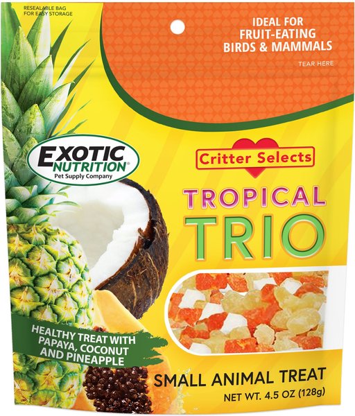 Exotic Nutrition Critter Selects Tropical Trio Small Animal Treats, 4.5-oz bag slide 1 of 8