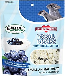 Exotic Nutrition Critter Selects Yogu Drops with Blueberries Small Animal Treats, 4.25-oz bag