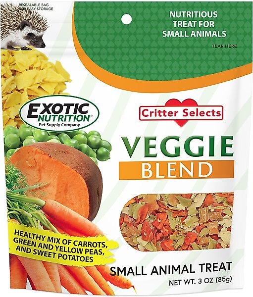 Exotic Nutrition Critter Selects Veggie Blend Small Animal Treats, 3-oz bag slide 1 of 6
