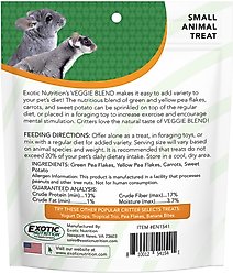 Exotic Nutrition Critter Selects Veggie Blend Small Animal Treats, 3-oz bag slide 2 of 6